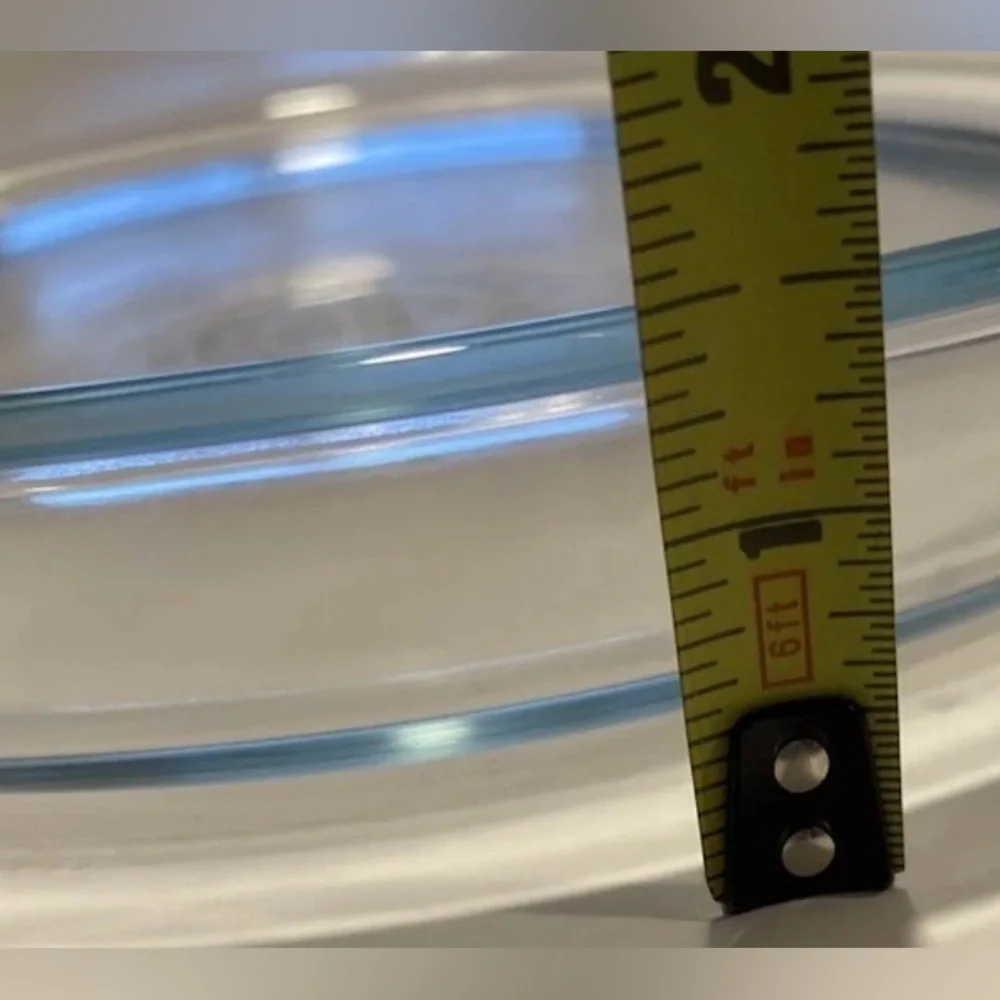 Vintage Pyrex Pie Plate 9'' Clear Glass Baking Dish Flat